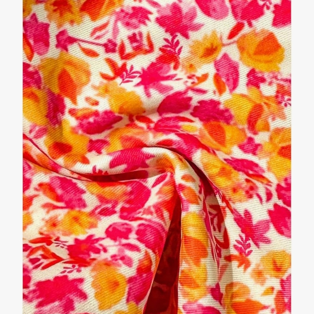 Vibrant Floral Bikini Set - Pink and Orange - Picture 4 of 5